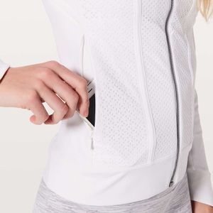 Lululemon Get Your Peek On Jacket, White, size 6